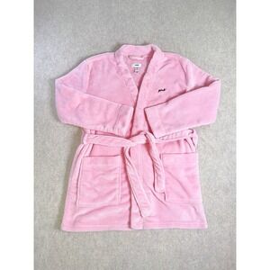 PINK Victoria's Secret Plush Fleece Robe Pink Women's Size M/L Tie